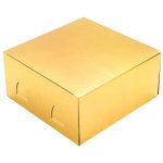 коробка для торта золотая